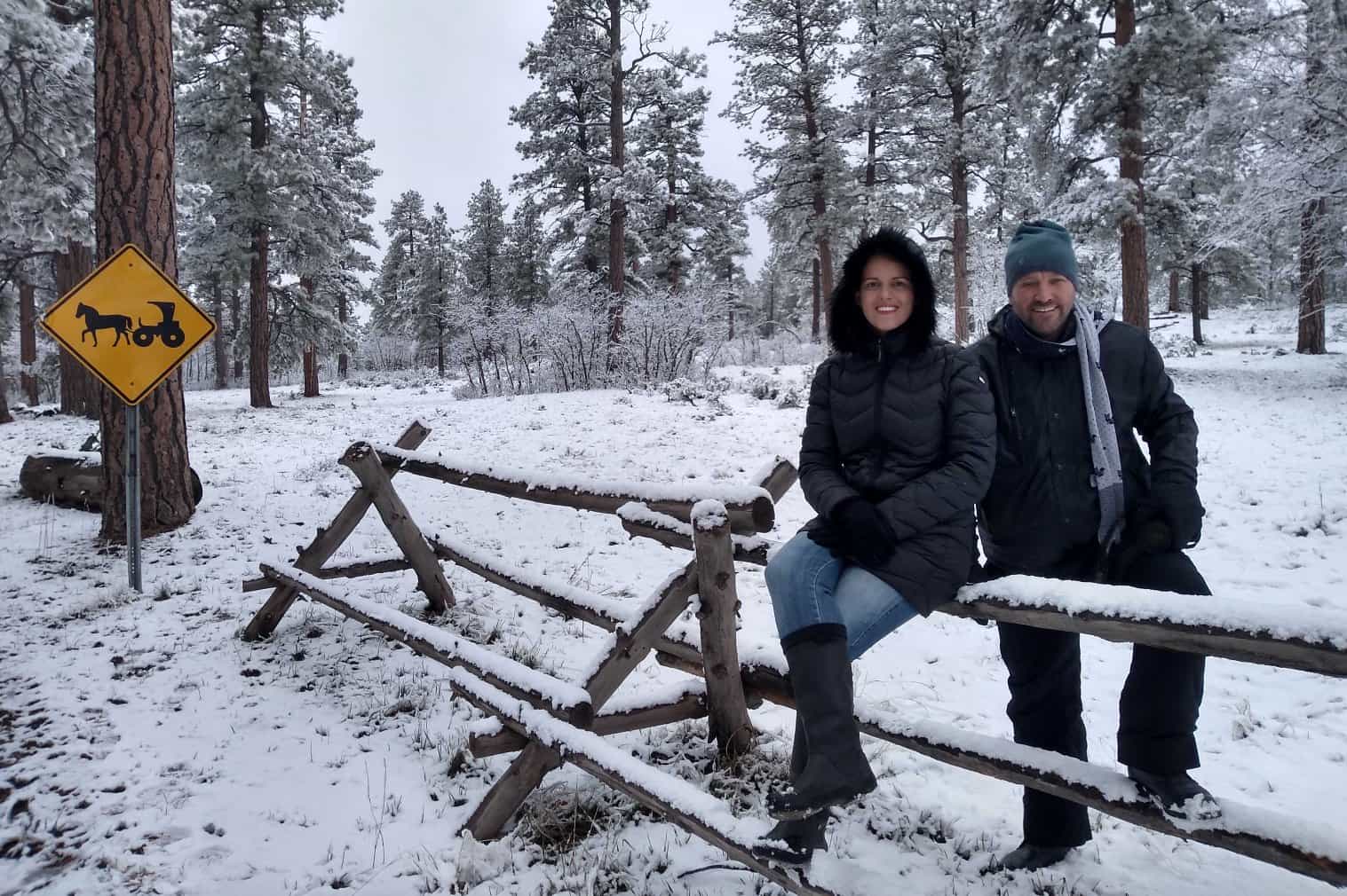 Grand Canyon Paisagem Neve 