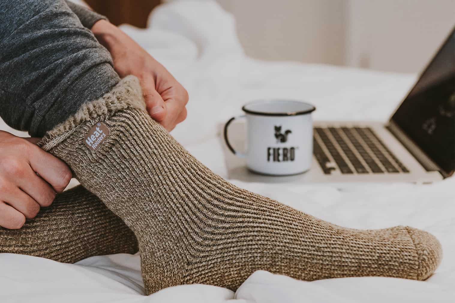 Como aquecer os pés meias térmicas