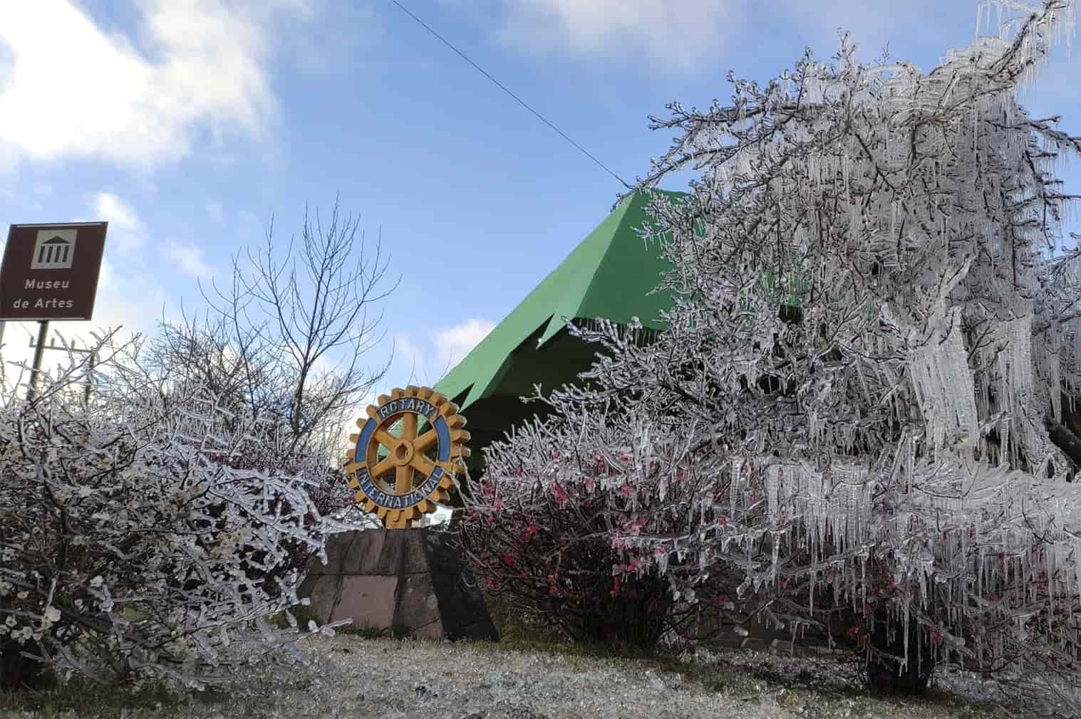 Paisagem de inverno São Joaquim 2021