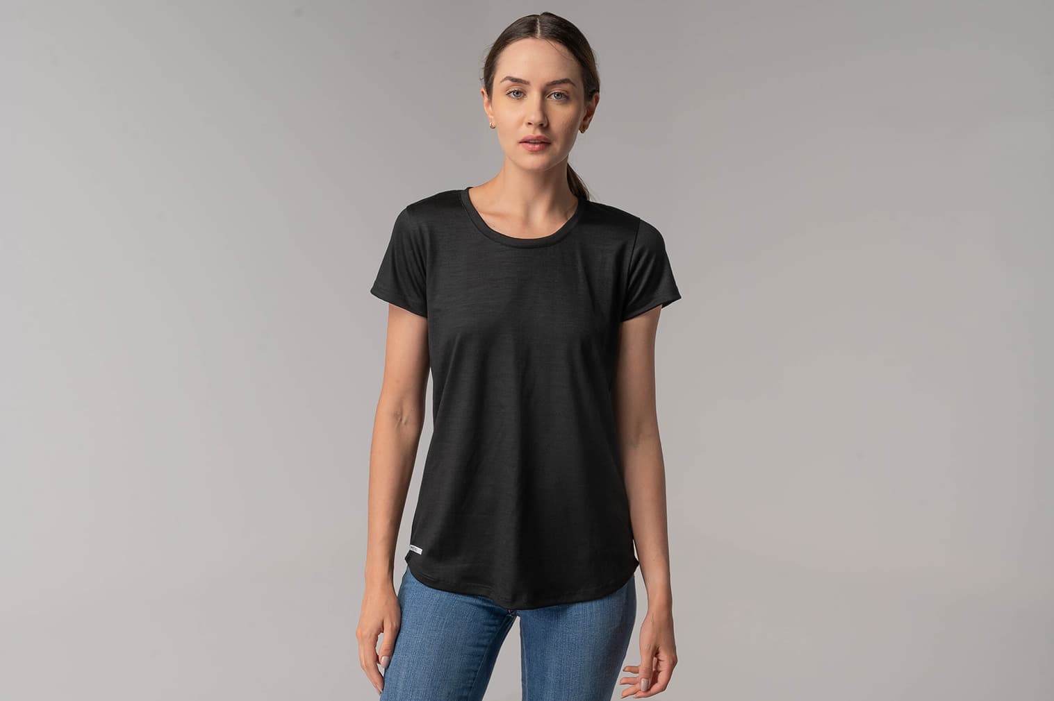 Camiseta lã merino para o verão