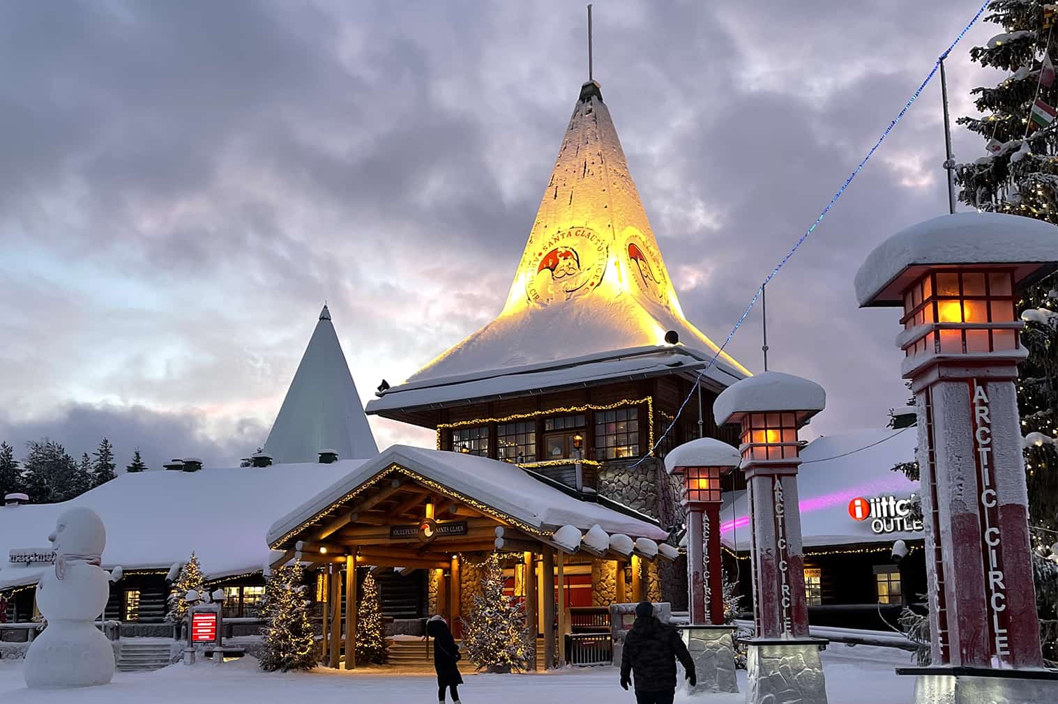 Neve em Rovaniemi Finlândia