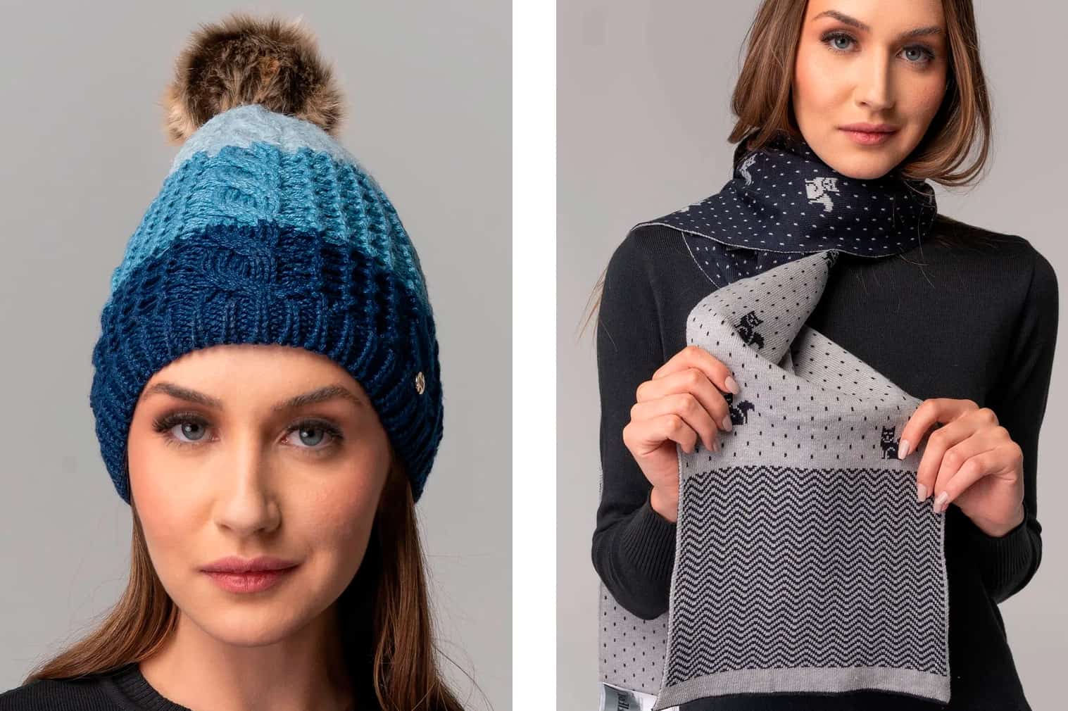 Acessórios de tricot de inverno