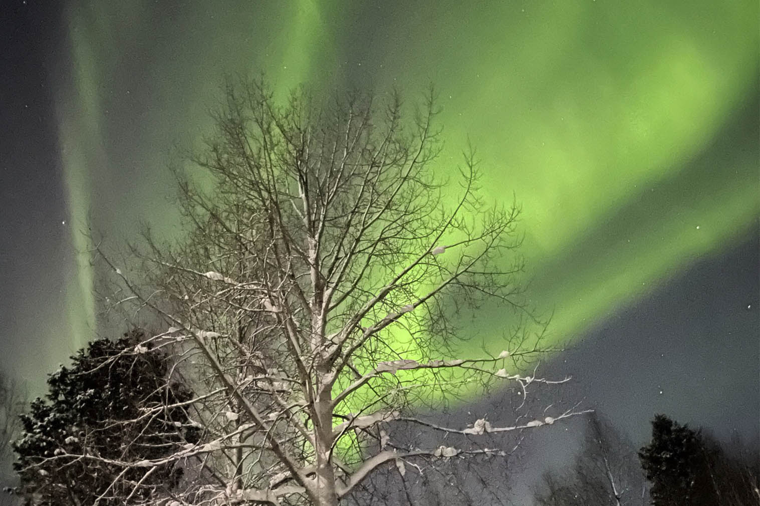 Aurora boreal na Finlândia