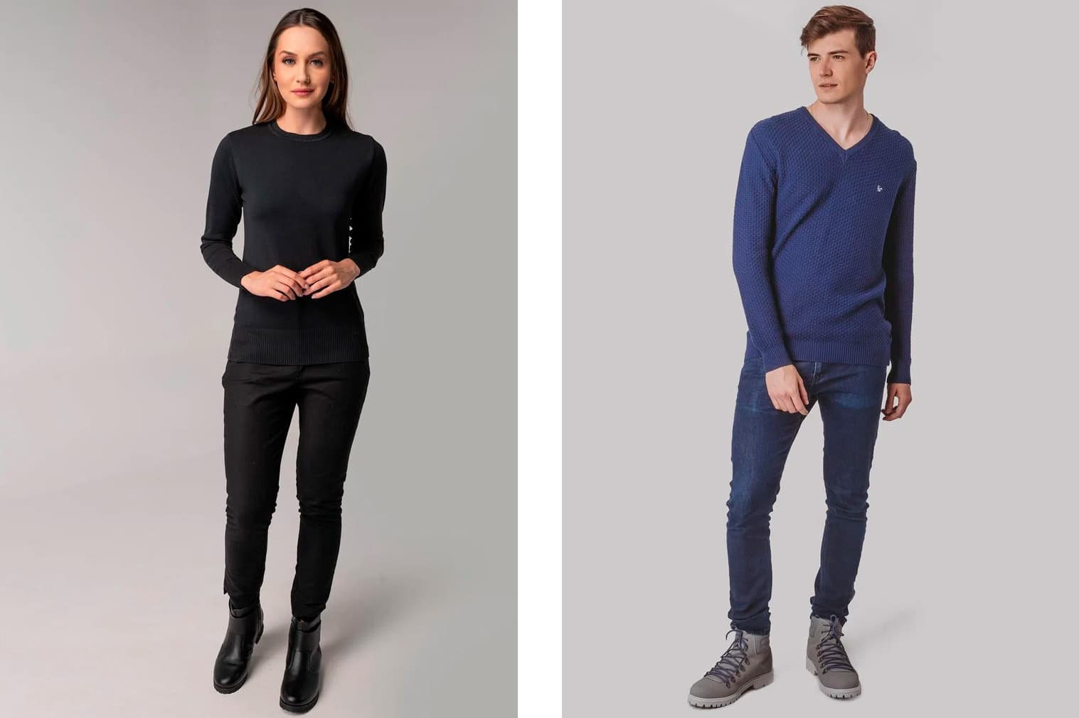 Look monocromático de inverno Fiero