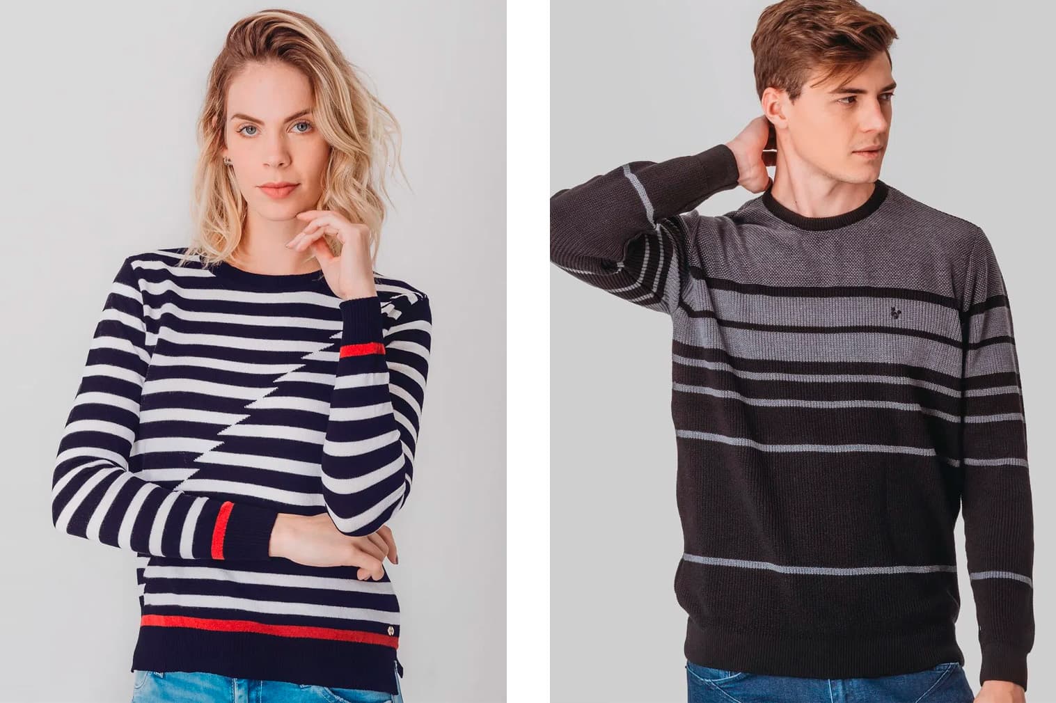 Uso de listras tricot