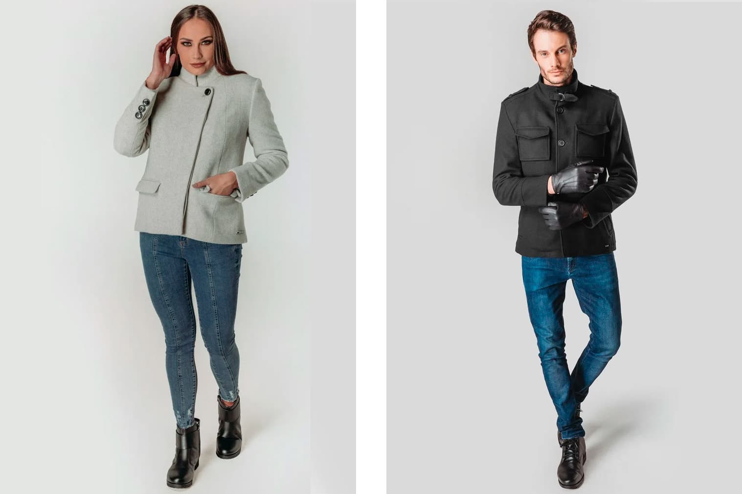 Looks de inverno com casaco de lã curto