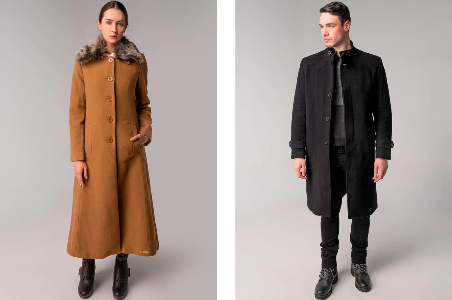 Looks de inverno com sobretudo de lã