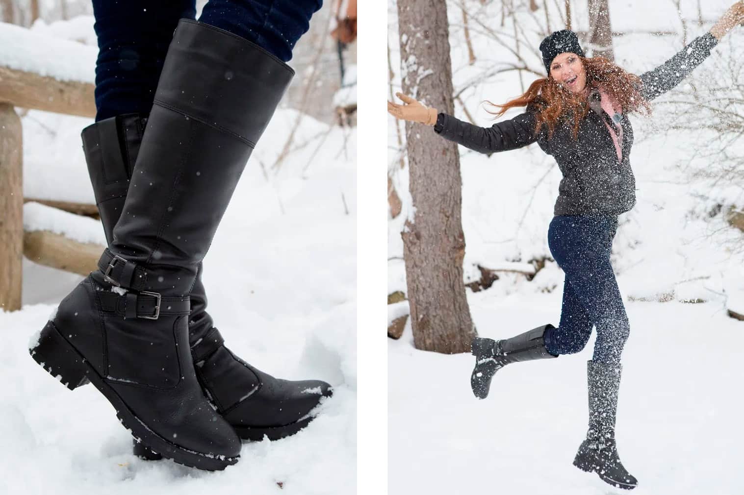 Bota feminina para neve