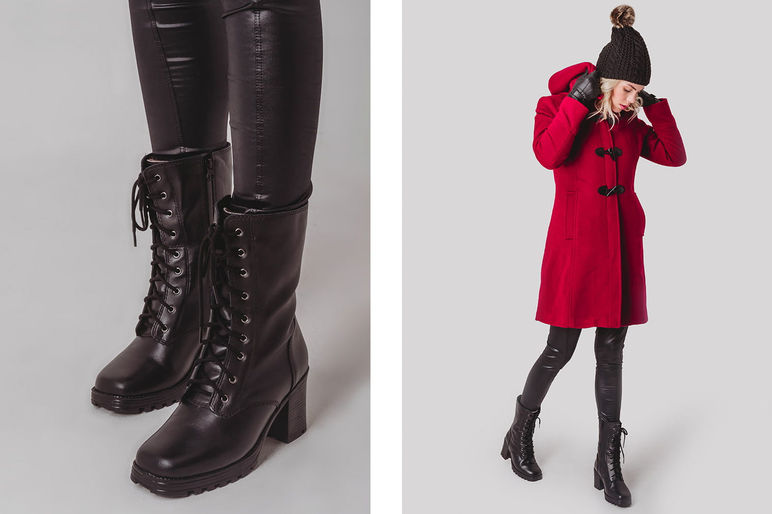 Coturno bota militar feminina