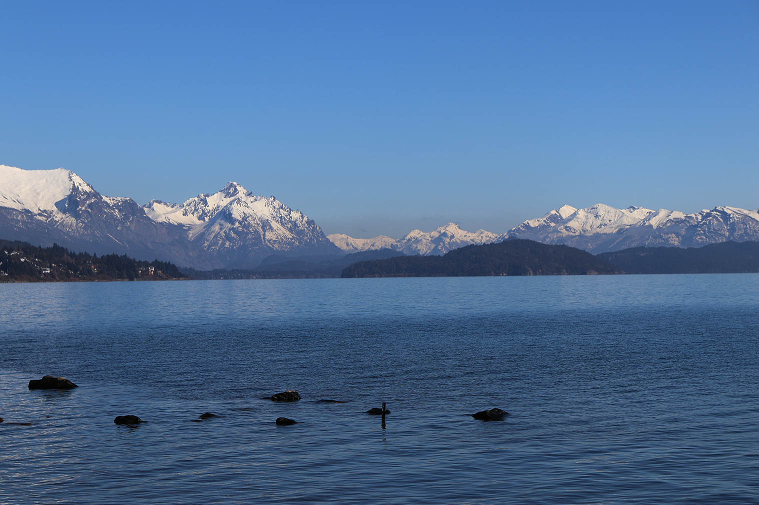 montanhas com neve bariloche